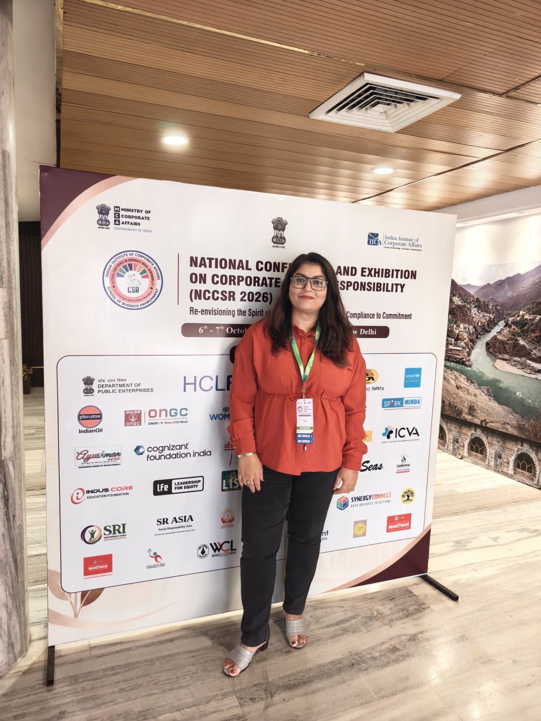 AAKAAR at the NCCSR 2026 conference backdrop with partner organisations